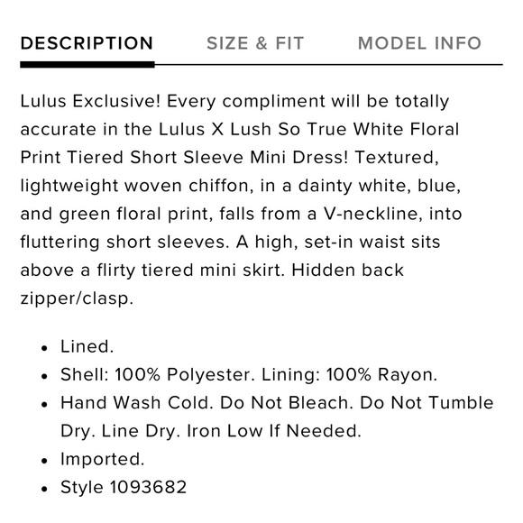 Lulu’s So True White Mini Dress Size M - Picture 7 of 7